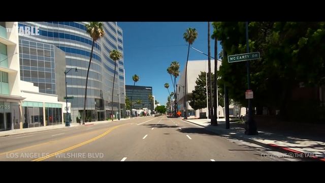 LOS ANGELES - Driving Wilshire Blvd from Santa Monica to Koreatown Under Lockdown, California, USA смотреть онлайн