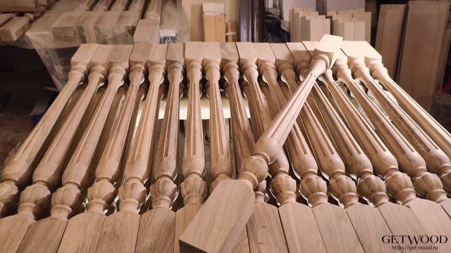 Резная балясина из дуба Dortmund смотреть онлайн