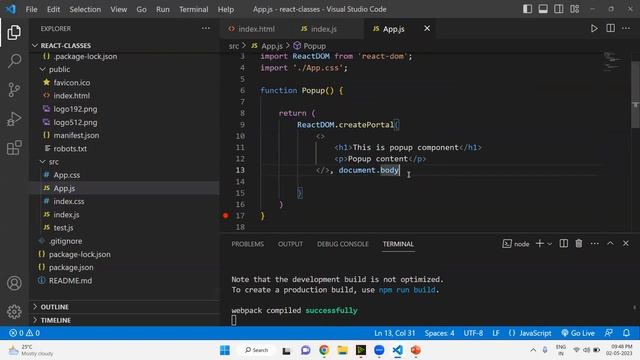 portals in react js | react  portals in | react  js tutorials in telugu | react js #reactjs #portal
