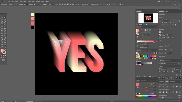 ПРОСТОЙ 3D ЭФФЕКТ с инструментом ПЕРЕХОД. УРОК В ADOBE ILLUSTRATOR + БЕСПЛАТНЫЙ ШРИФТ
