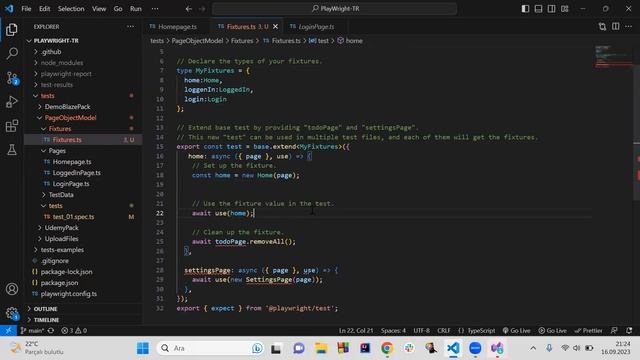 Fixtures in Playwright-Typescript