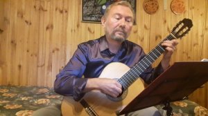 Константин Никольский. Музыкант (на гитаре). Обработка Олега Копенкова