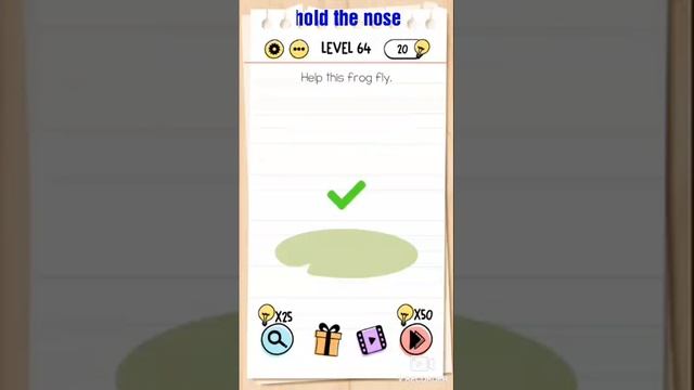 Help this frog fly. / brain test Walkthrough