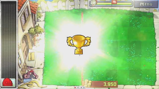 "Растения против зомби" бонус и 9 уровень (без звука!)