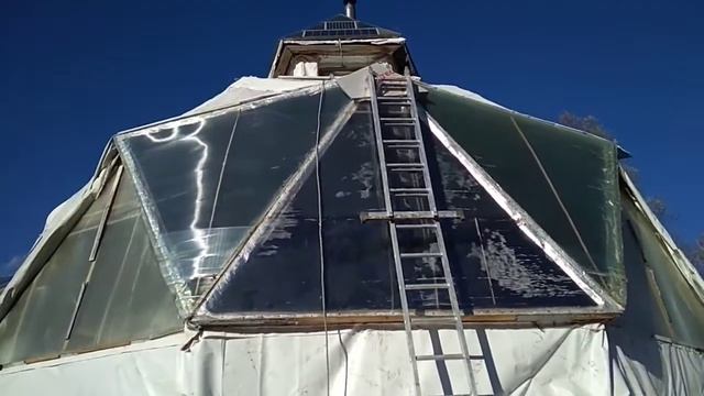 Замена поликарбоната на солнечном коллекторе (окончание)