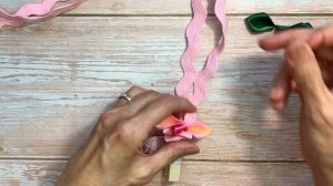 How To Make This Beautiful Pink Orchid Flower Hawaiian Ribbon Lei