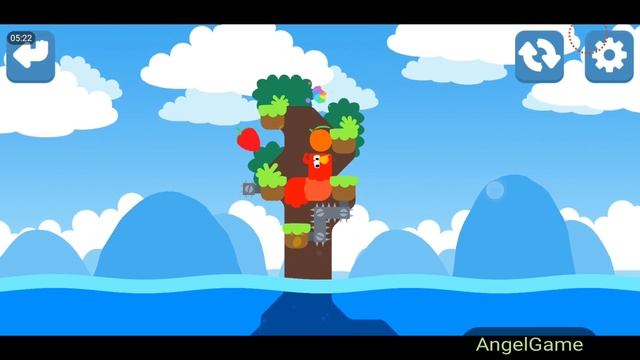 Snakebird Level 1 - 10 Walkthrough