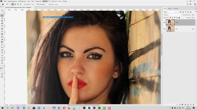 Улучшение симметрии лица в Adobe Photoshop смотреть онлайн