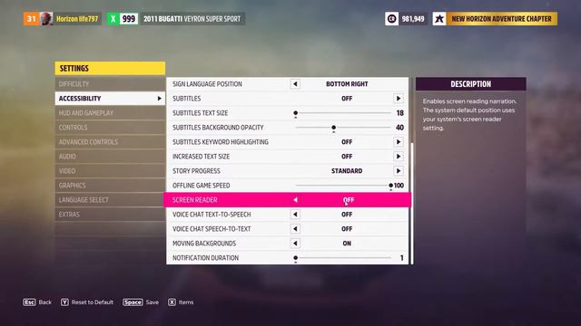 How to Turn off Screen Reader- Forza Horizon 5 смотреть онлайн