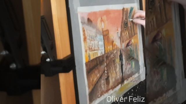 Один день в сентябре. Масляная пастель. смотреть онлайн