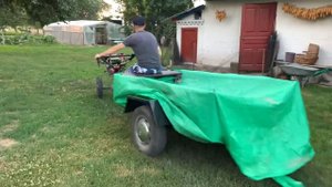 WEIMA дизельный мотоблок с прицепом.Video_4К.