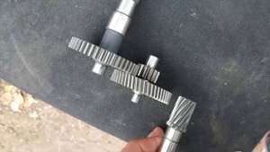 Модифицированный редуктор 1E40QMB, шестерни редуктора, шайба в редуктор / Modified gearbox 1E40QMB