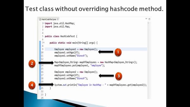How to override hashcode method in Java ?. смотреть онлайн