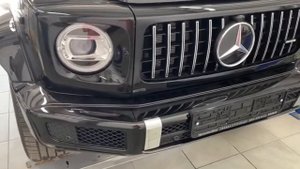 Установка решетки радиатора и очков на Гелендваген 500