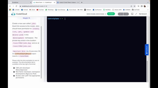 CKA KODEKLOUD MOCK EXAM 2 SOLUTION - Certified Kubernetes Administrator Practice Exam смотреть онлайн
