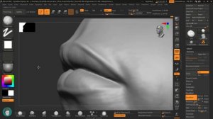 Скульптинг Губ в Zbrush.