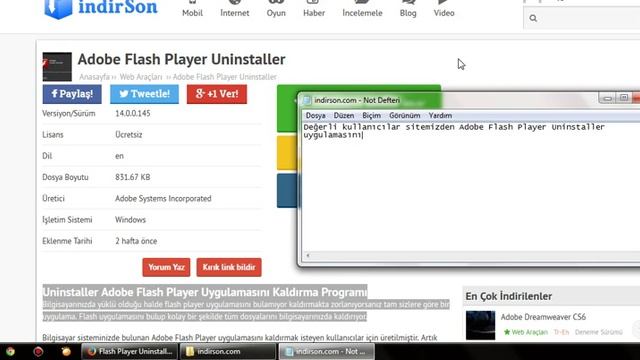 Adobe Flash Player kaldırma nasıl yapılır смотреть онлайн