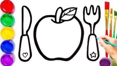 Рисуем яблоки для детей смотреть онлайн