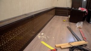 Заделывание обрешеткой труб и батарей отопления