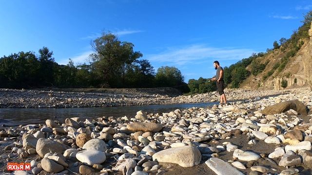 Охота на усача в Чечне. Ловля усача на опарыша. смотреть онлайн