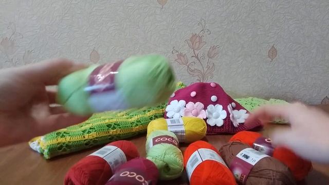 Обзор пряжи для вязания спицами и крючком COCO (КОКО) VITA cotton смотреть онлайн