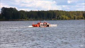 Обстановочный теплоход 121 в Ярославле и в Тутаеве 17 09 2018г