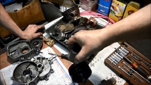 Дефектовка мотора Д8 Март 2016