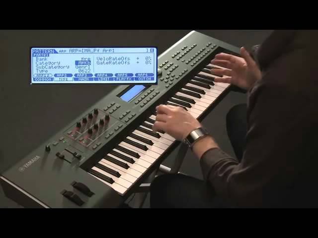 Yamaha MOX6/MOX8 - Запись паттернов