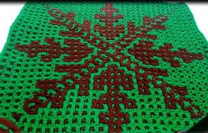 Мозаичное вязание  Снежинка крючком  Часть 1 Вязание для начинающих