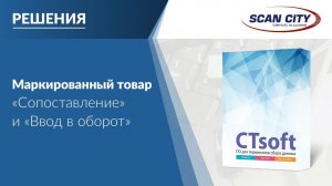 Работа с маркированным товаром в CTsoft. Часть 1: "Сопоставление" и "Ввод в оборот"