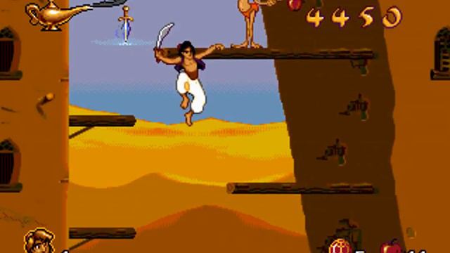 Полное прохождение игры Aladdin (RUS) - уровень 3 (SEGA) смотреть онлайн