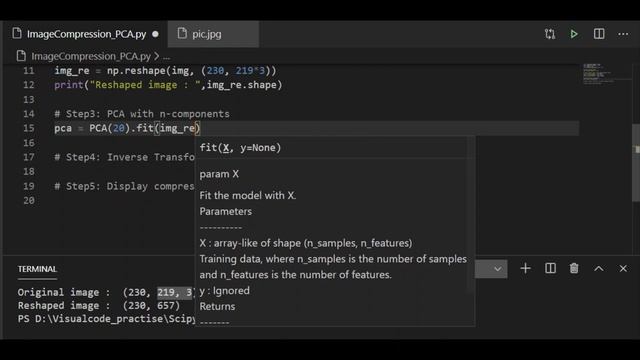 How to make image compression in Python | Principal Component Analysis | ML