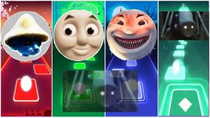 Siren Head 🆚 Thomas Train 🆚 Choo Choo Charles 🆚 Car Eater | Tiles Hop EDM Rush!