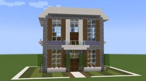 Майнкрафт - Как построить небольшой современный особняк. Minecraft