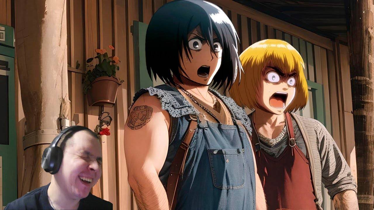 Атака титано | Если бы аниме было про студентов (Переозвучка) | РЕАКЦИЯ НА TheNafig смотреть онлайн