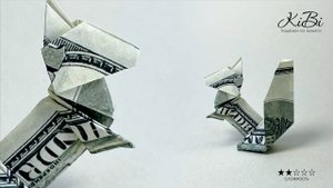 Белочка-оригами из денег | Манигами - поделки из денег.