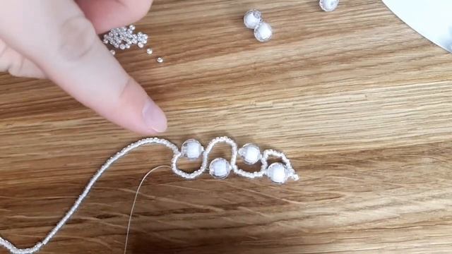 Как сплести ожерелье в технике Огалала. Мастер-класс. DIY.