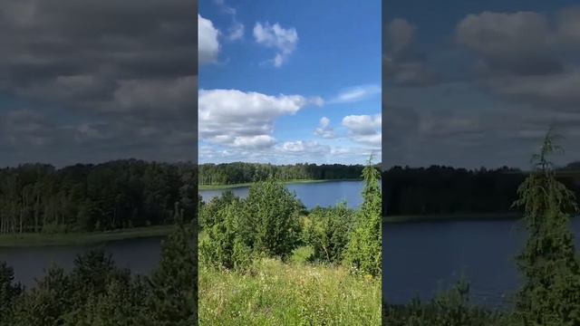 рыбалка на озере летом, фантастическая природа