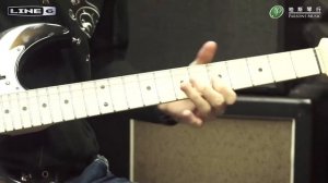 Line 6 JTV-69 Variax & Spider Jam 75w demo (Blue Stomp mode)
