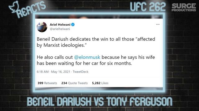 The MMA Community Reacts to Charles Oliveira vs Michael Chandler and more at UFC 262!