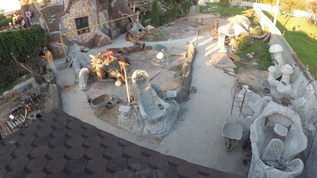 обзор работ вход в гараж декоративный камень.. смотреть онлайн