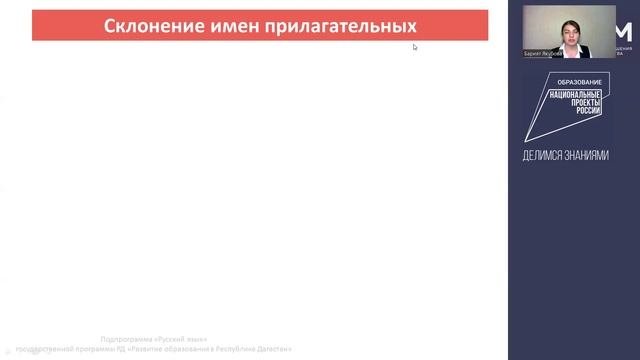 Полная и краткая форма прилагательных. Склонение прилагательных