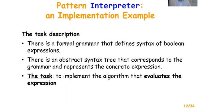 Software System Labs. Interpreter, Iterator, Visitor. Part-1.