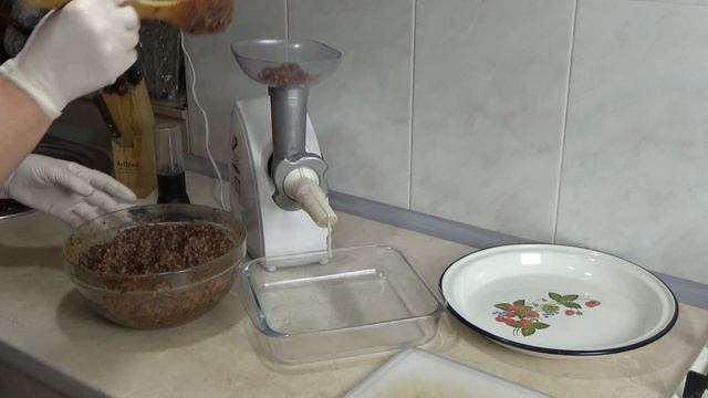 печеночная колбаса с гречкой