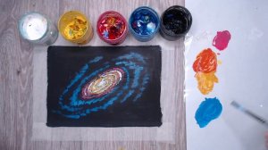 Как нарисовать космос и галактику гуашью легко