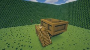 Tutorial Minecraft: How to build a starter house made of wood in 7 minutes | nhà gỗ trong minecraft