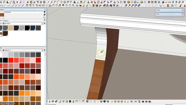 SketchUp комод классика( радиусный ) ч 5 смотреть онлайн