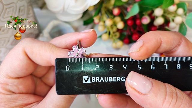Продано! сверкающее кольцо с розовыми топазами R "цветок сакуры" 5,5 ct, 18,5 р-р, 2,7 гр, 925 смотреть онлайн