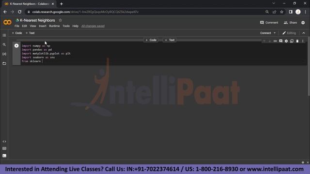 KNN Algorithm in Machine Learning | K Nearest Neighbor | Scikit Learn Tutorial | Intellipaat
