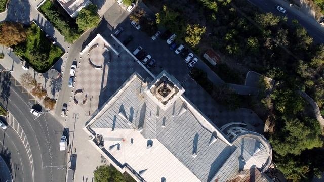 Достопримечательности КРЫМА с ВОЗДУХА : Театр Черноморского флота им  Б А Лавренёвав в СЕВАСТОПОЛЕ